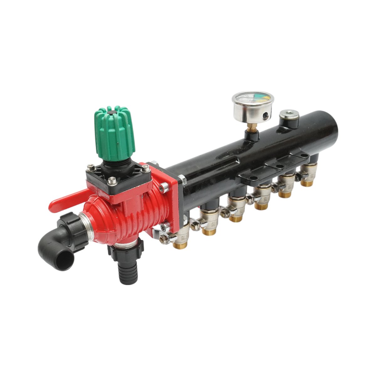 Distribuitor erbicidator metalic cu 6 cai, manometru cu glicerina 25 bar